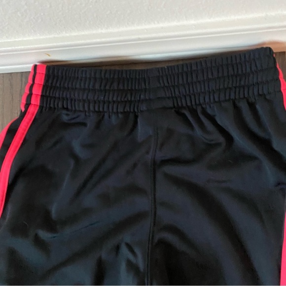 adidas Black and Pink Sweatpants with Elastic Waistband - Picture 6 of 7